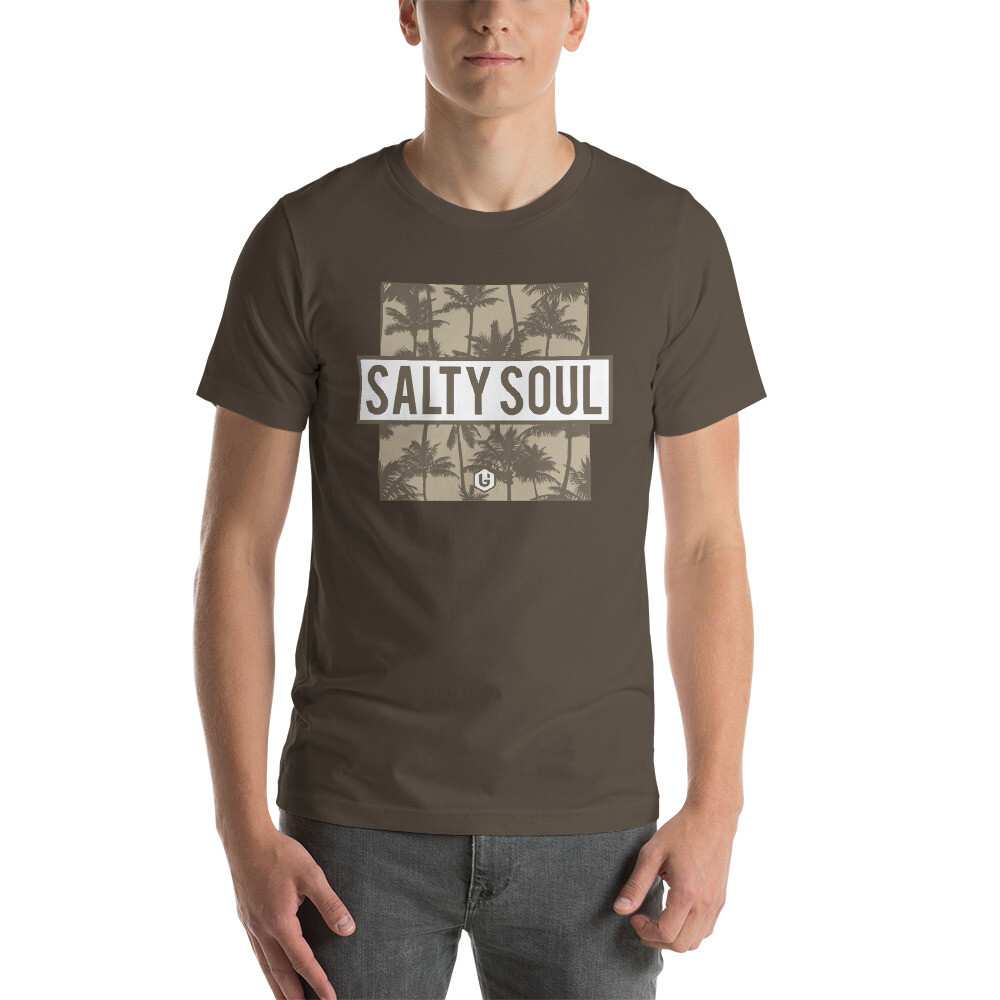 Boonies - Salty Soul Unisex T-shirt, Color: Army, Size: S