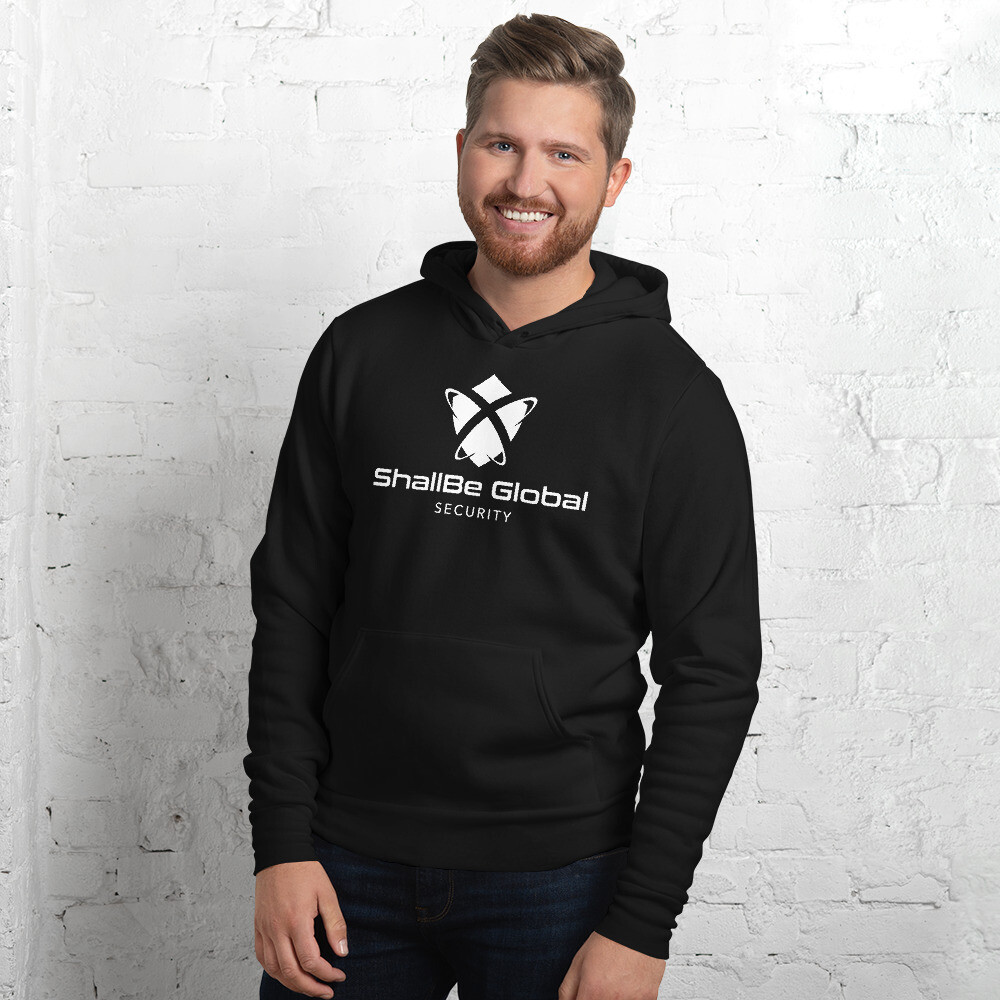 ShallBe Global Big Logo- Unisex hoodie, Color: Black, Size: S