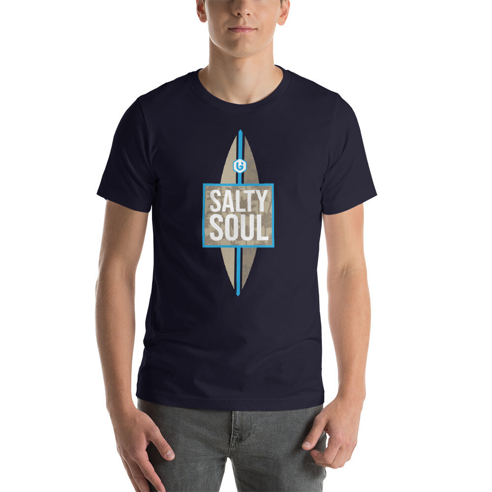 Boonies - Salty Surf Unisex T-shirt, Color: Navy, Size: XS