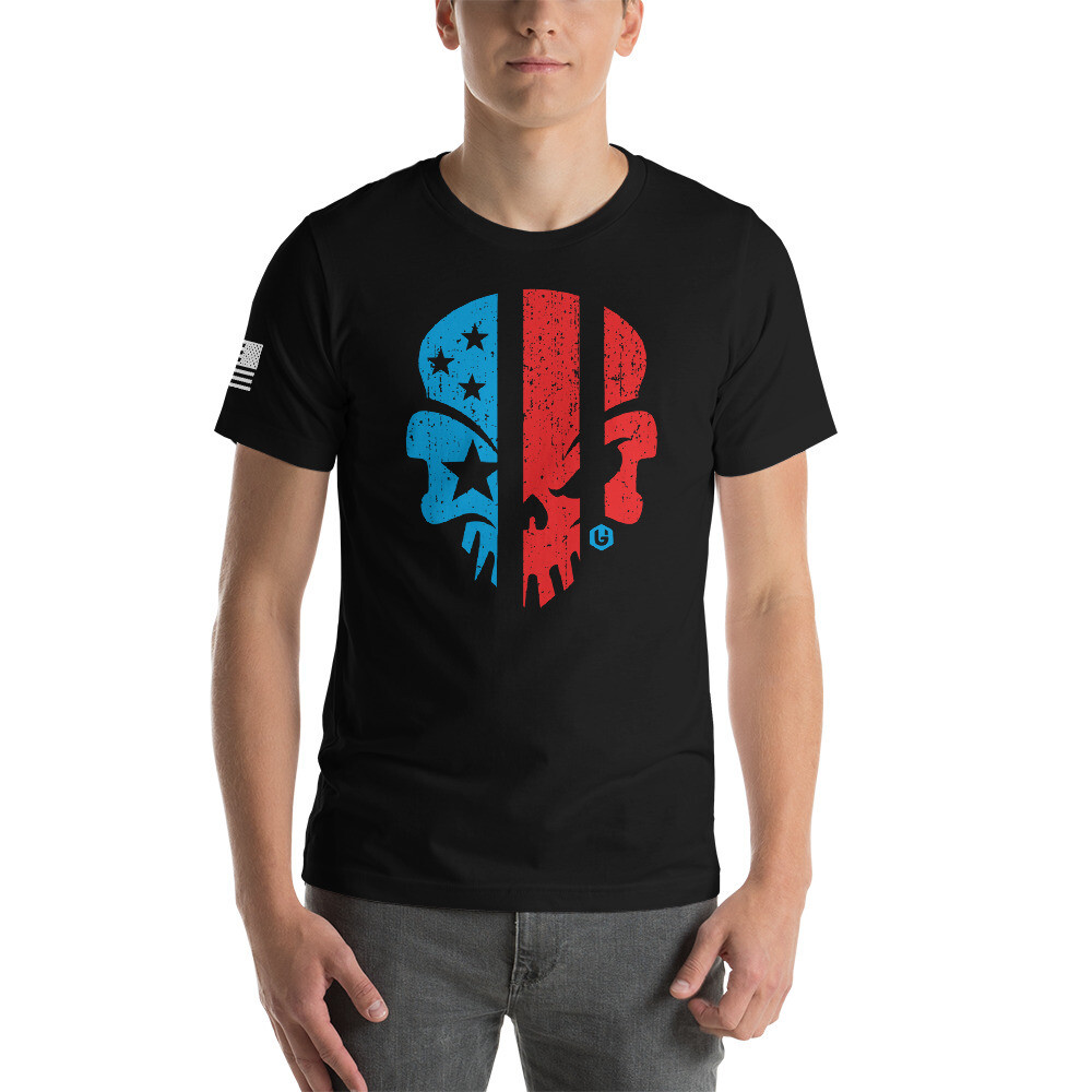 United - Skull Unisex T-shirt, Color: Black, Size: XS