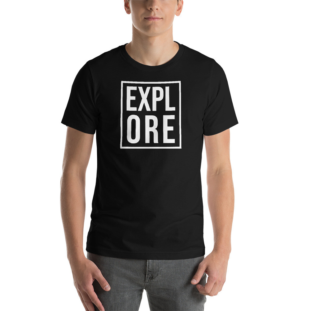 Boonies - EXPLORE Unisex T-shirt, Color: Black, Size: XS