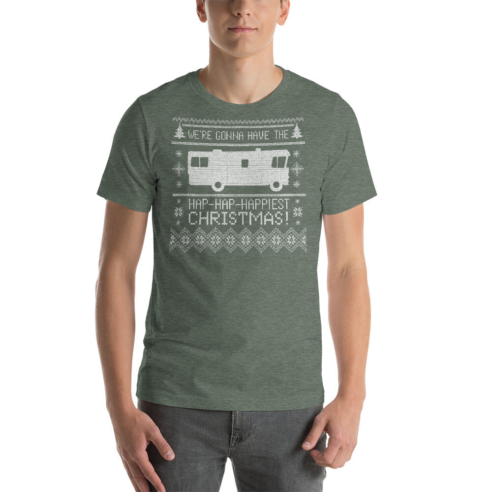 Holiday - Ugly RV Unisex T-shirt, Color: Heather Forest, Size: S