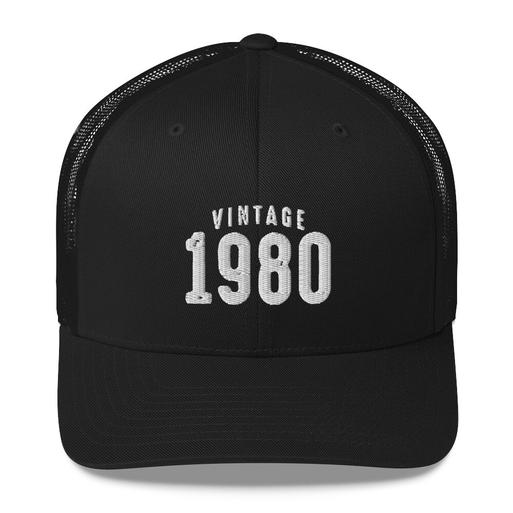 Inspiration - 1980 Trucker Cap, Color: Black