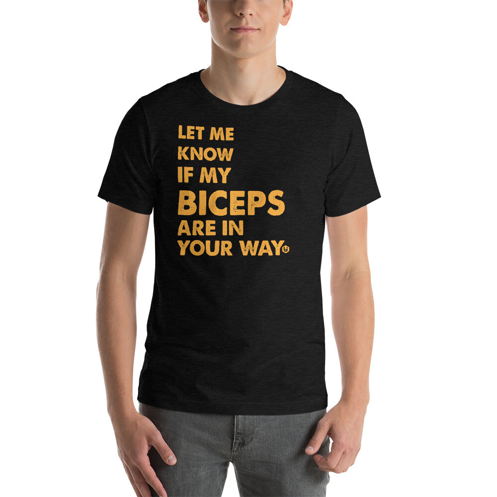 Beast - Biceps Unisex T-shirt, Color: Black Heather, Size: XS
