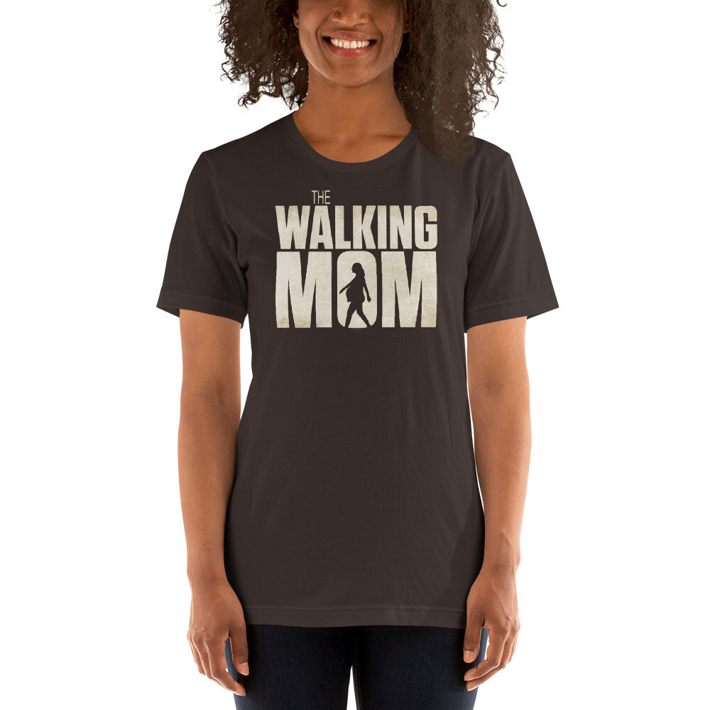 Holiday - Walking Mom Unisex T-shirt, Color: Brown, Size: S