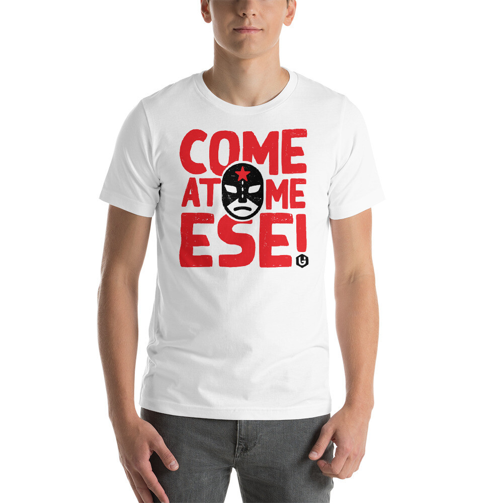 Troublemaker - Ese Mask Unisex T-shirt, Color: White, Size: XS