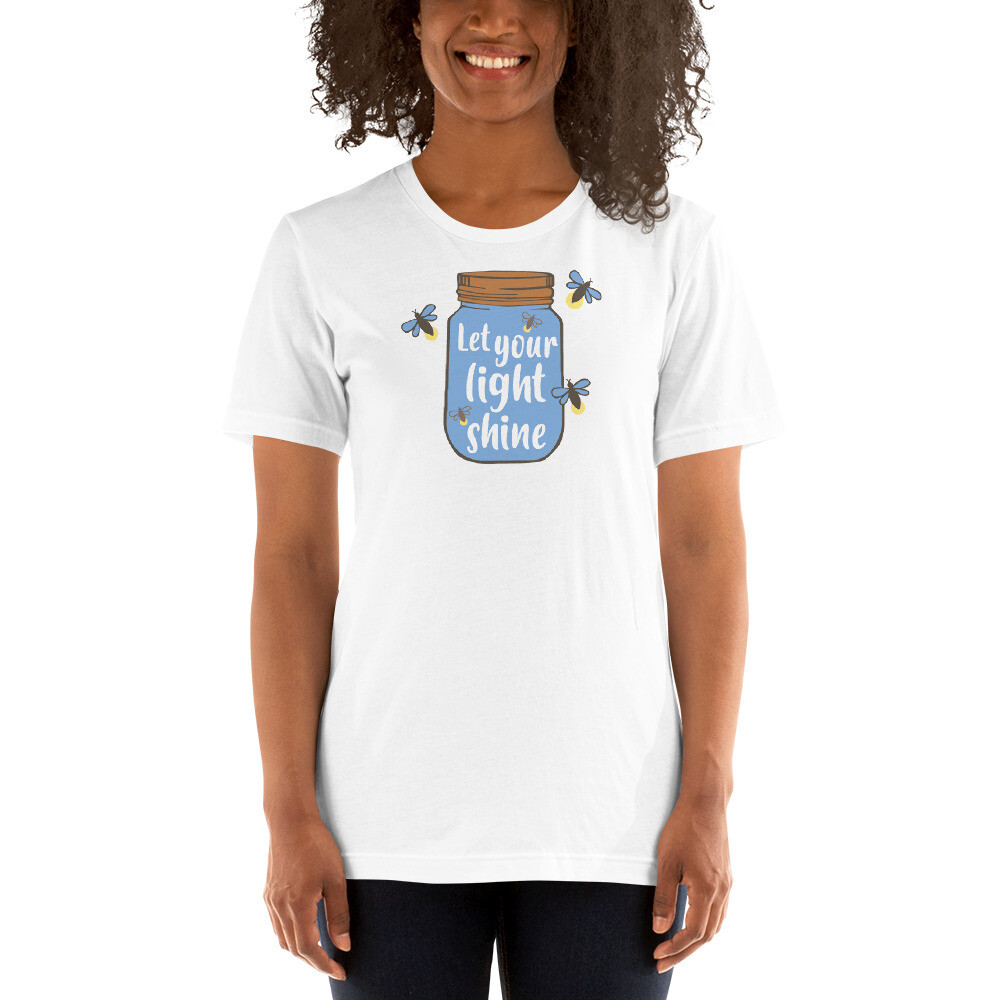 Faith - Light Shine Unisex T-shirt, Color: White, Size: XS