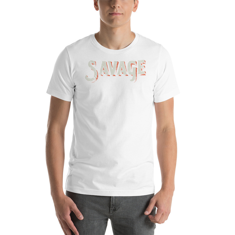 Beast - Savage Unisex T-shirt, Color: White, Size: XS