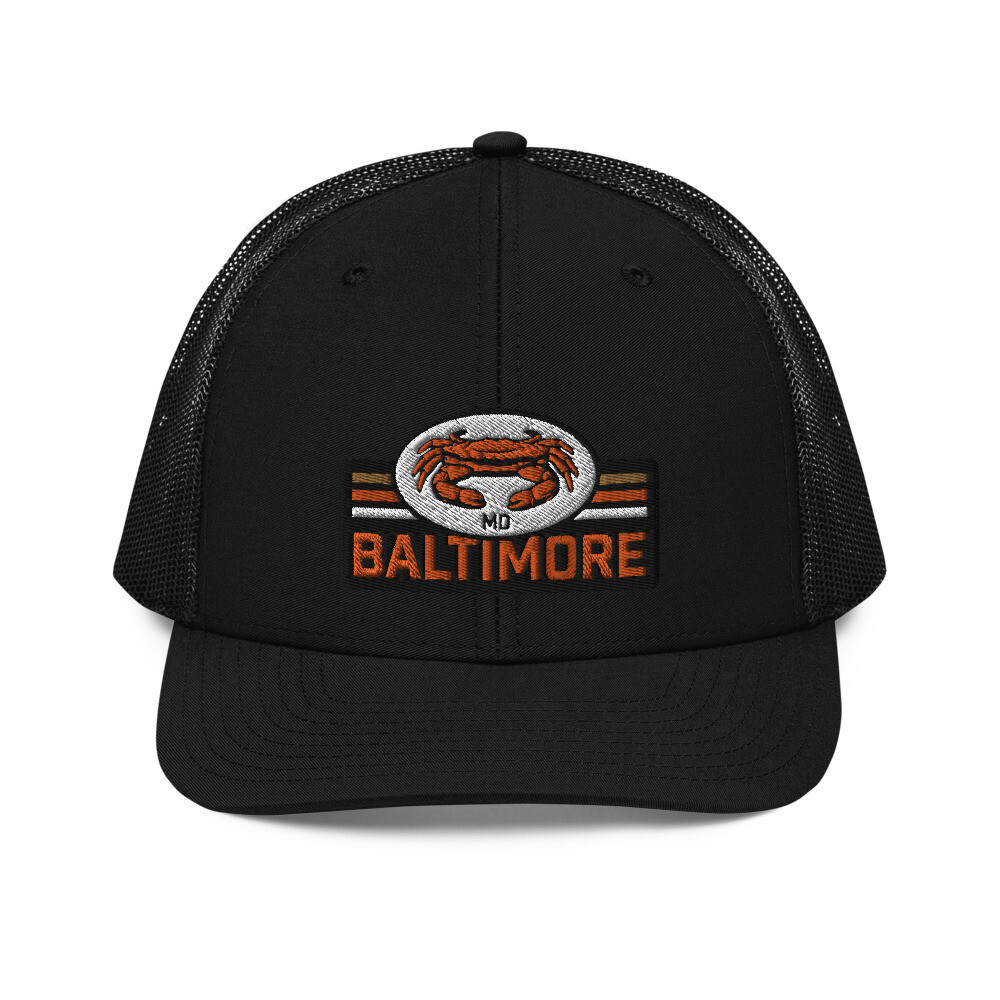 States - Baltimore Crab Trucker Cap, Color: Black