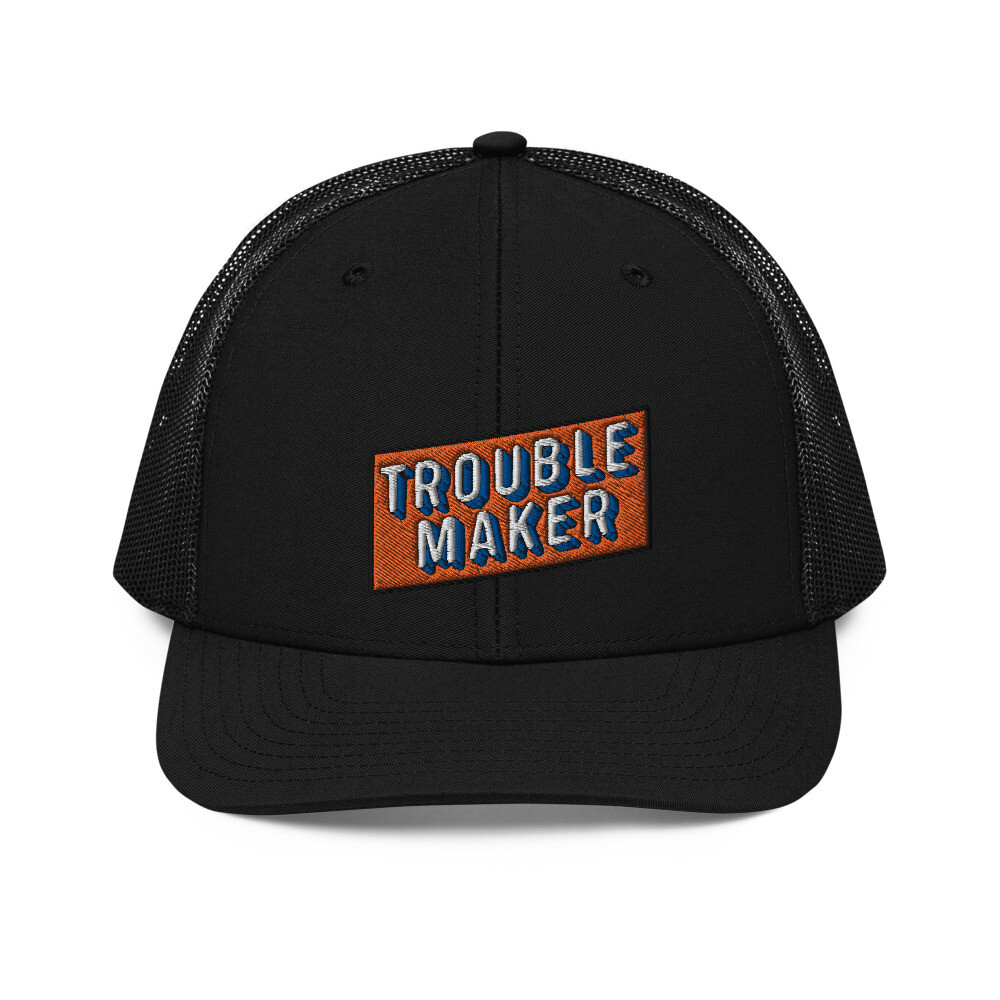 Troublemaker - TM Badge Trucker Cap, Color: Black