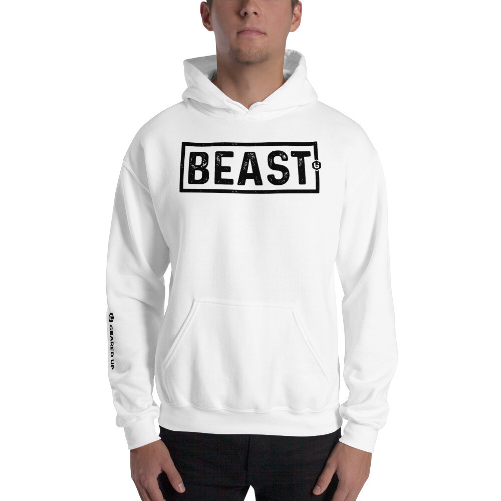 Beast - BEAST Unisex Hoodie, Color: White, Size: S