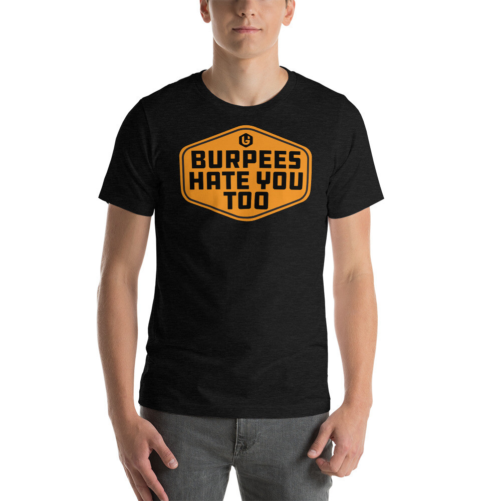 Beast - Burpees Unisex T-shirt, Color: Black Heather, Size: XS