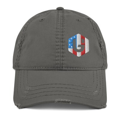 Geared Up - America Logo Distressed Hat