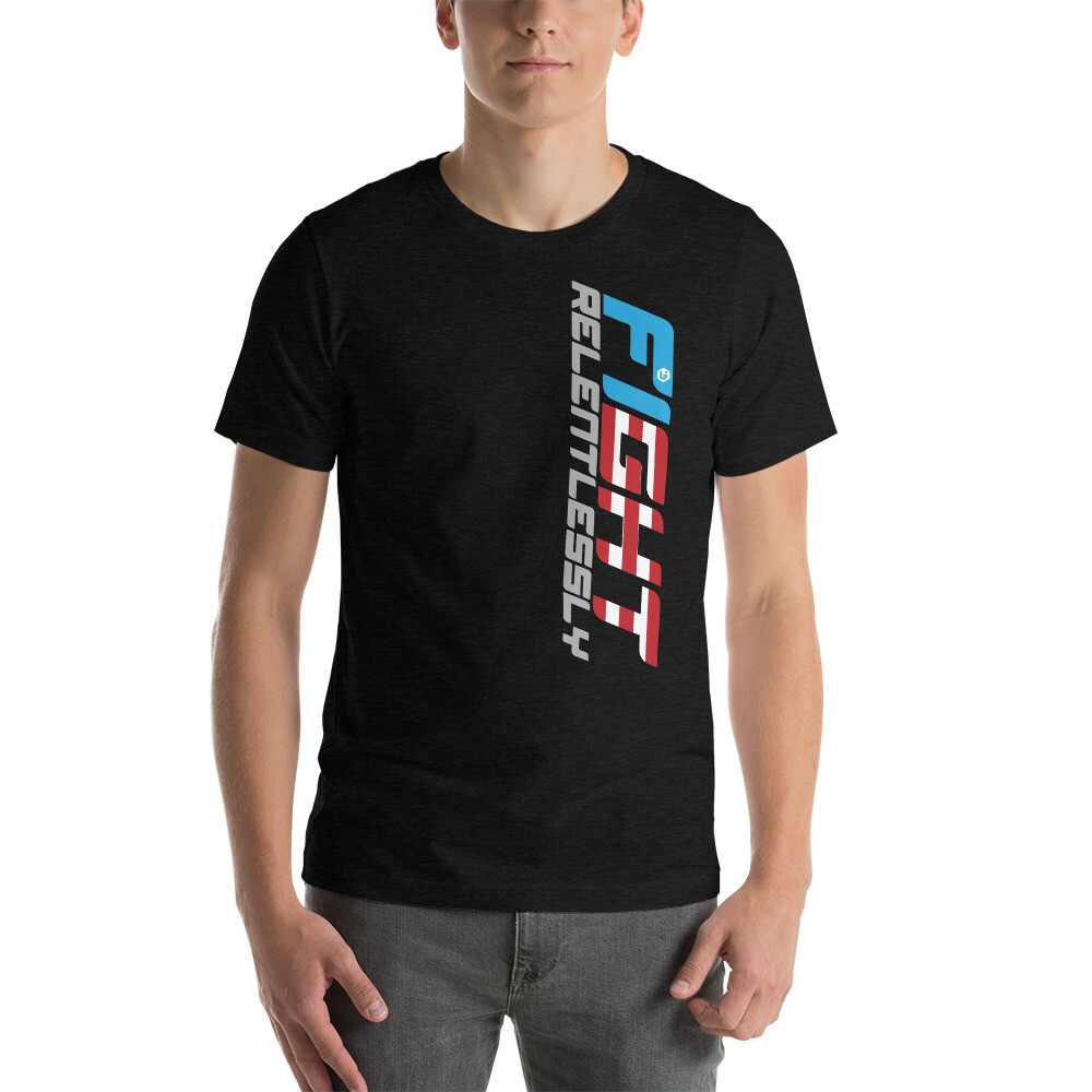 Beast - Fight Relentlessly Unisex T-shirt, Color: Black Heather, Size: XS