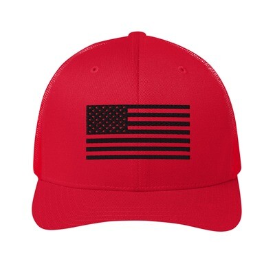 United - Black American flag Trucker Cap