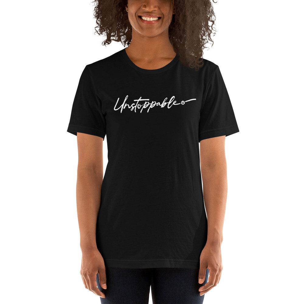 Inspiration - Unstoppable Unisex T-shirt, Color: Black, Size: XS