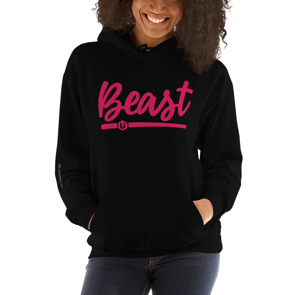Beast - Beast Script Unisex Hoodie, Color: Black, Size: S