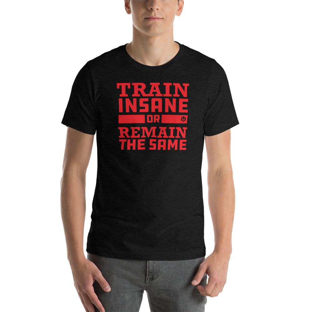 Beast - Train Insane Red Unisex T-Shirt, Color: Black Heather, Size: XS