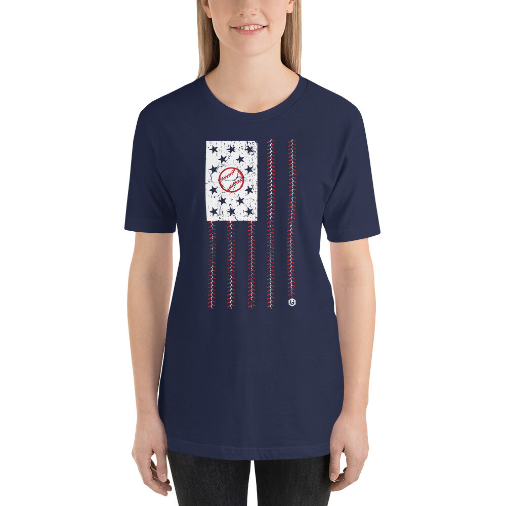 Sports - Ball Flag Unisex T-Shirt, Color: Navy, Size: XS