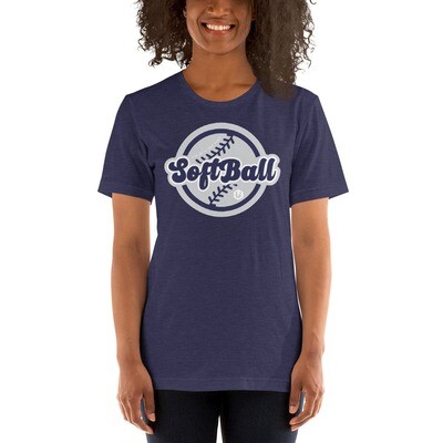 Sports - Softball Heart Unisex T-Shirt