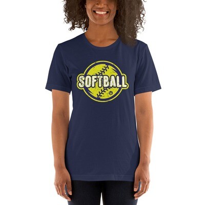 Sports - Softball Lime Green Unisex T-Shirt