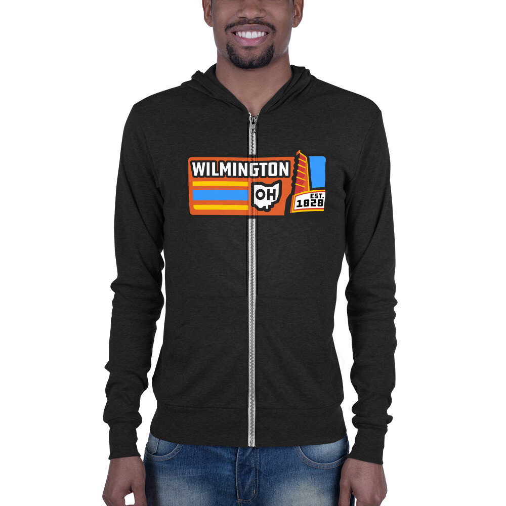 States - Murphy Zip Unisex zip hoodie, Color: Charcoal Black Triblend, Size: XS