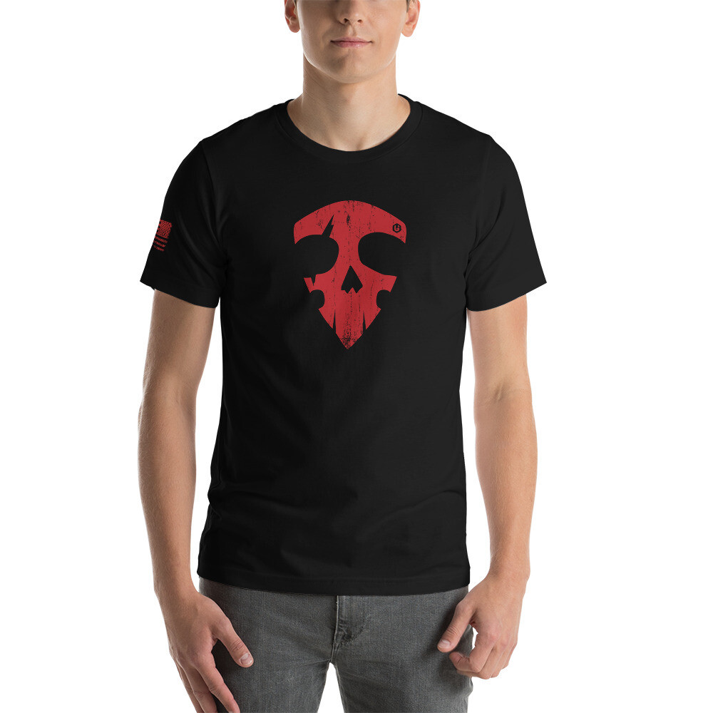 United - Warrior Skull Unisex T-Shirt, Color: Black, Size: XS