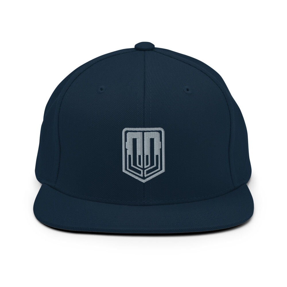 Cook DeBoard - Centered Logo Snapback Hat, Color: Dark Navy