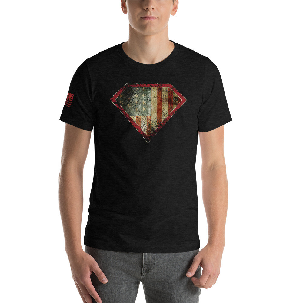 United - Super Patriot Unisex T-Shirt, Color: Black Heather, Size: XS
