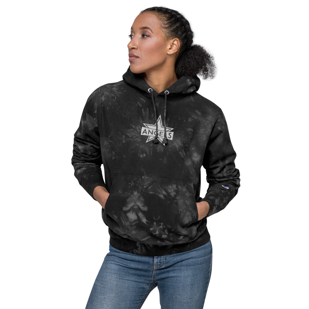 Aerial's Angels - Unisex Champion tie-dye hoodie, Size: S