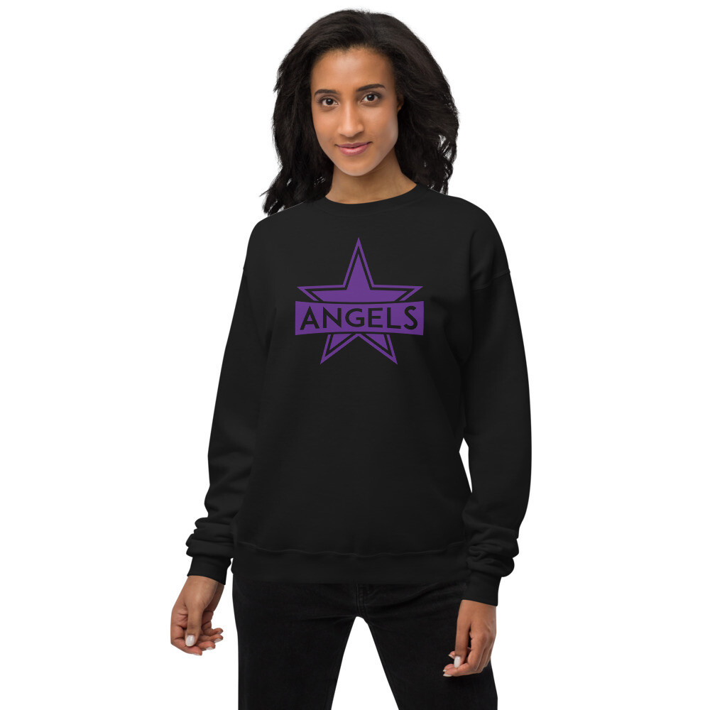 Aerial's Angels - Unisex fleece sweatshirt, Color: Black, Size: S