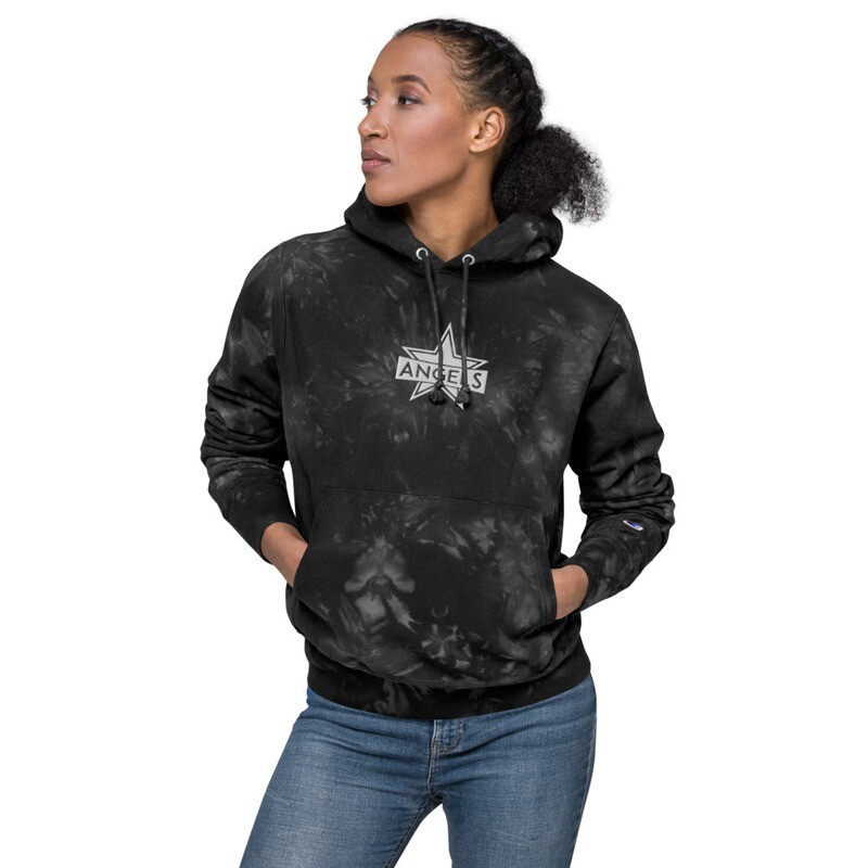 Aerial's Angels - Unisex Champion tie-dye hoodie