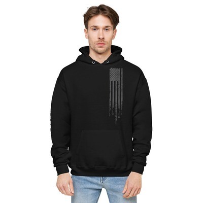 United - Tattered Flag - Unisex fleece hoodie