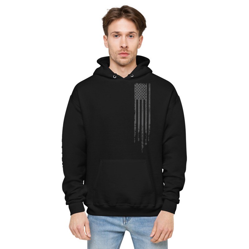 United - Tattered Flag - Unisex fleece hoodie