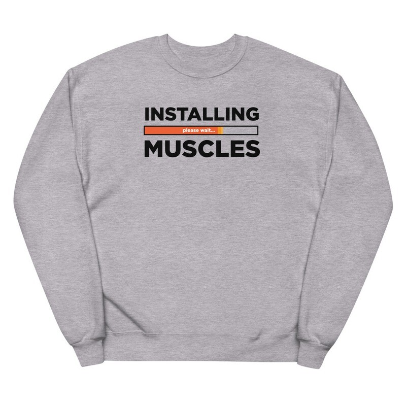 Full Flex Fitness - Installing Muscles - Unisex fleece sweatshirt