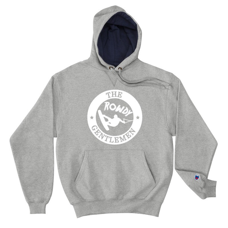 The Rowdy Gentlemen - Champion Hoodie - White Logo