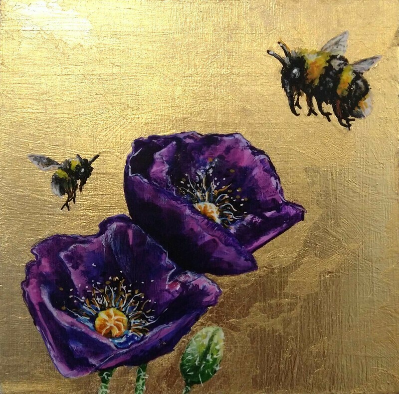 Purple Poppy Heaven | Bumble Bees