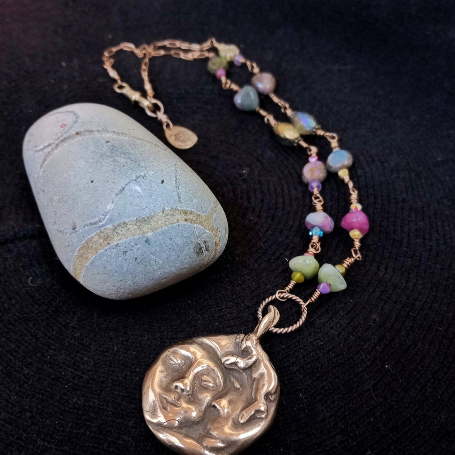 The Hare on the Moon Necklace
