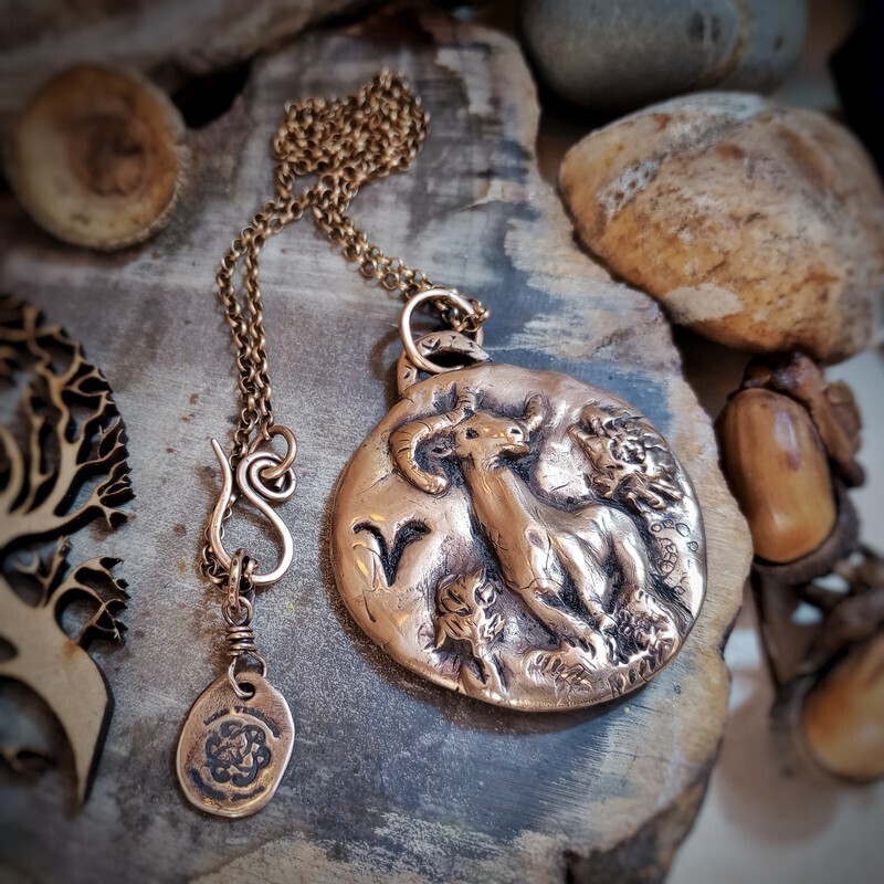 ARIES Zodiac Astrology Pendant Necklace