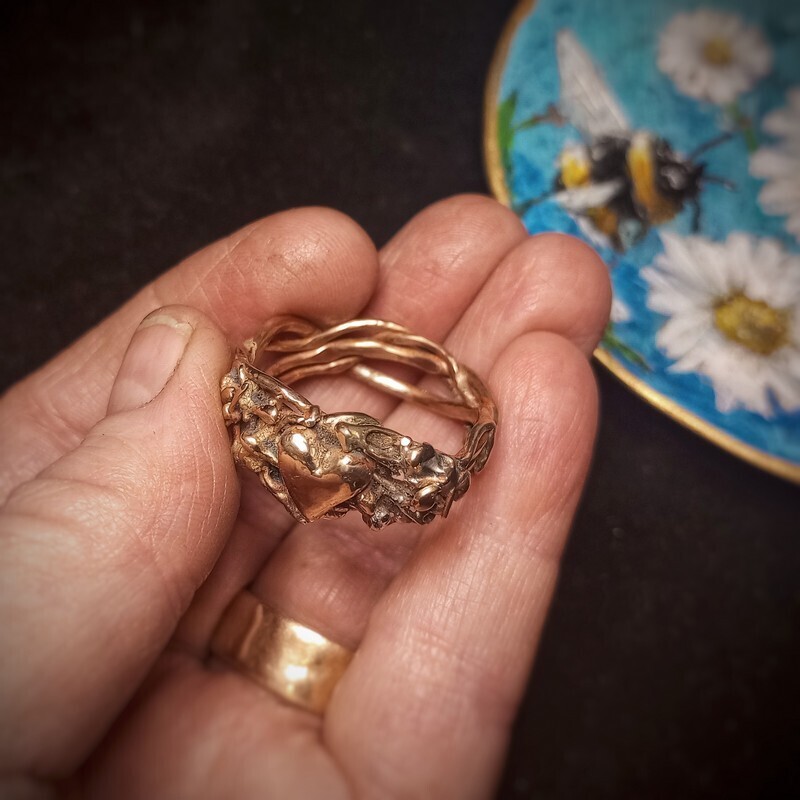 Heart of Gold Handmade Unisex Ring