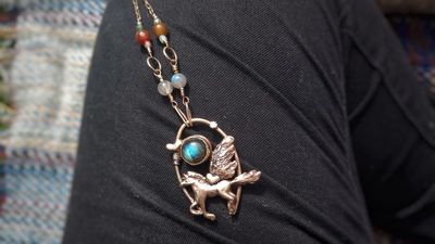 Pegasus Live Your Best Life Labradorite Necklace