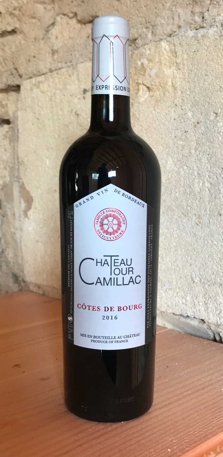 6 bouteilles Château Tour Camillac 2016, Côtes de Bourg