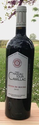 6 bouteilles de Château Tour Camillac 2018, Côtes de Bourg conversion BIO