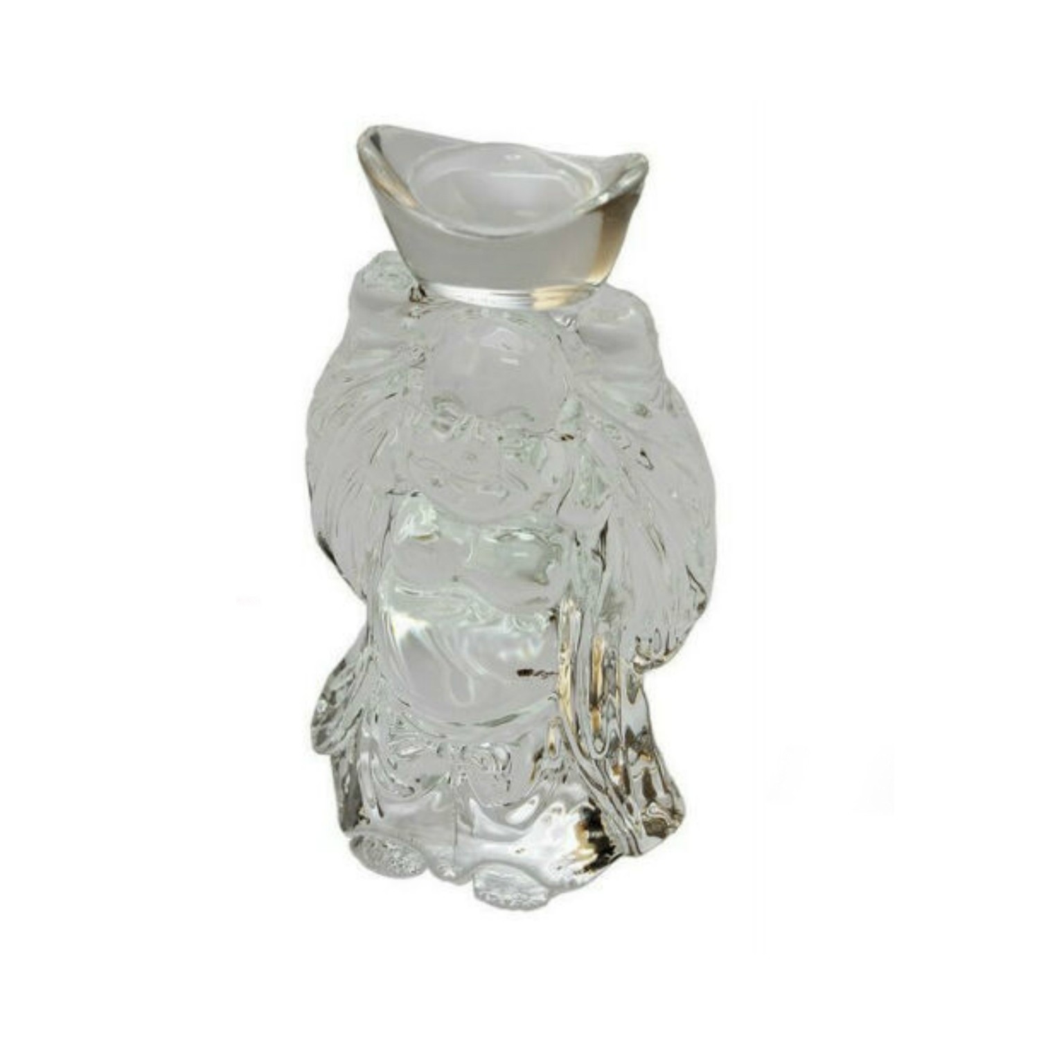 Decorative Star Crystal Sitting Buddha Ornament Statues - Light Refracting
