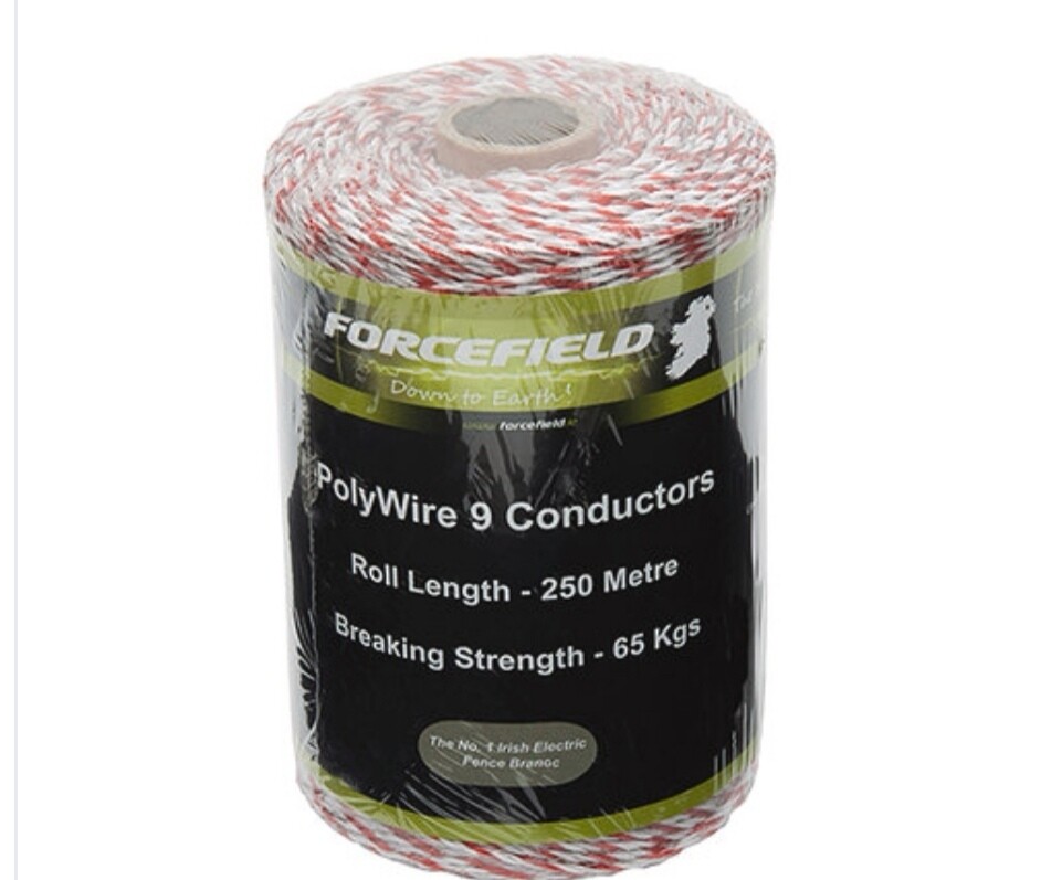 Forcefield Polywire 250M 9 conductor