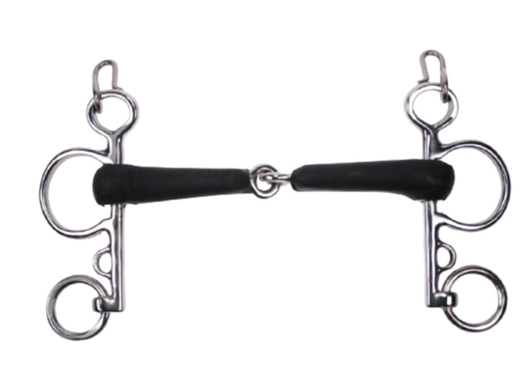 Rubber Jointed Pelham Bit