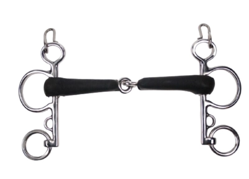 Rubber Jointed Pelham Bit