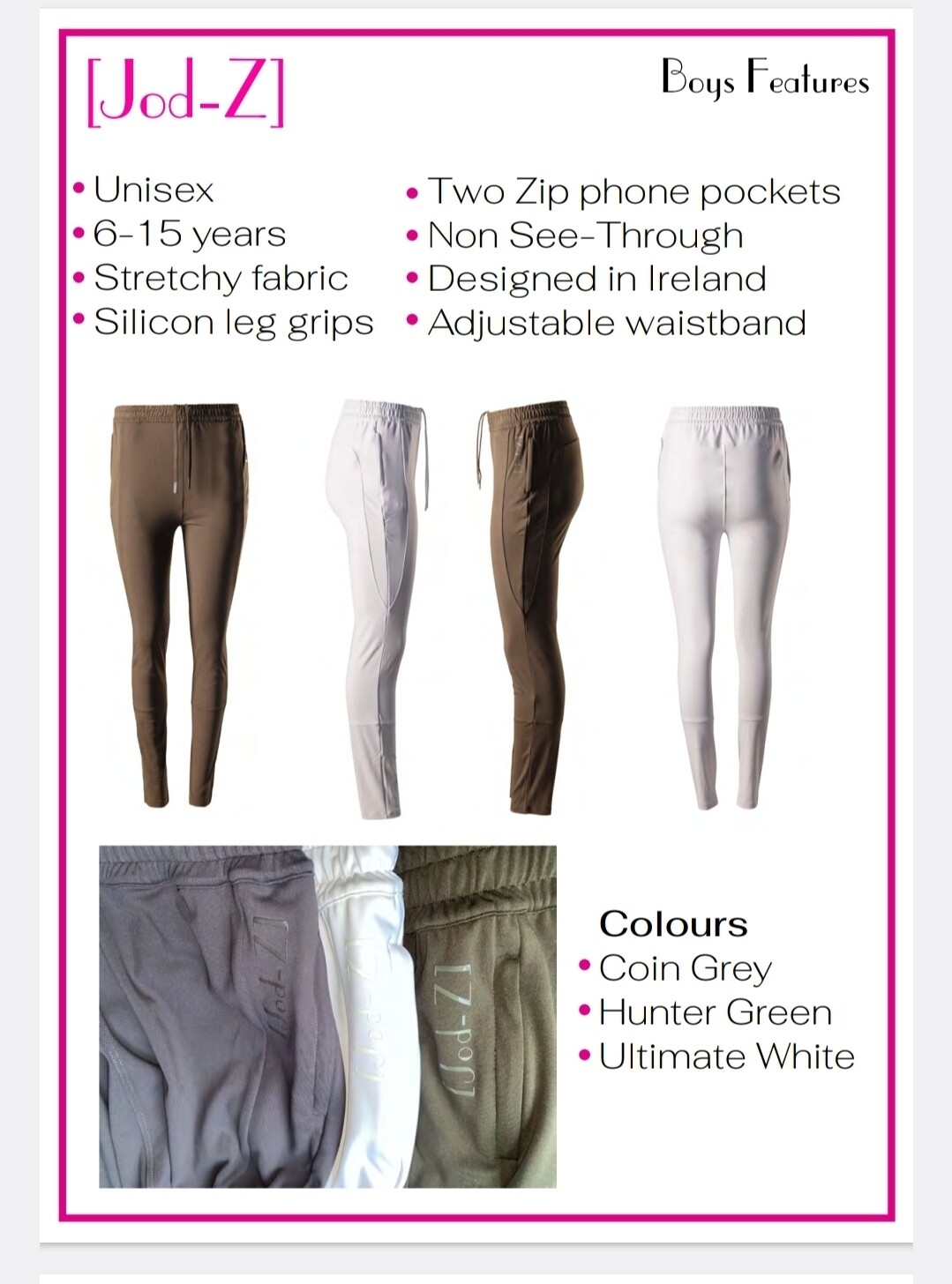 Jodz Boys Equestrian Legging