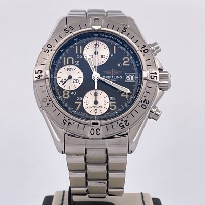 Breitling Colt Chronograph 42MM Steel Black Dial B&P2000 Very Good Condition