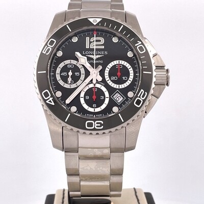 Longines Hydroconquest Chronograph Steel 41MM Divers Watch B&P2021